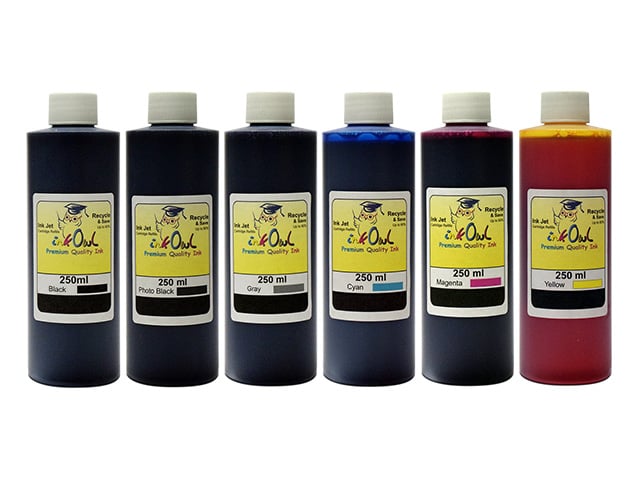 6x250ml Ink for EPSON EcoTank Printers using 552 ink