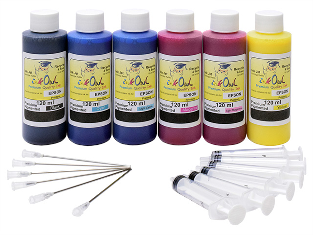 *PIGMENT CONVERSION* 120ml Bulk Premium Pigmented Conversion Kit for EPSON CLARIA Printers